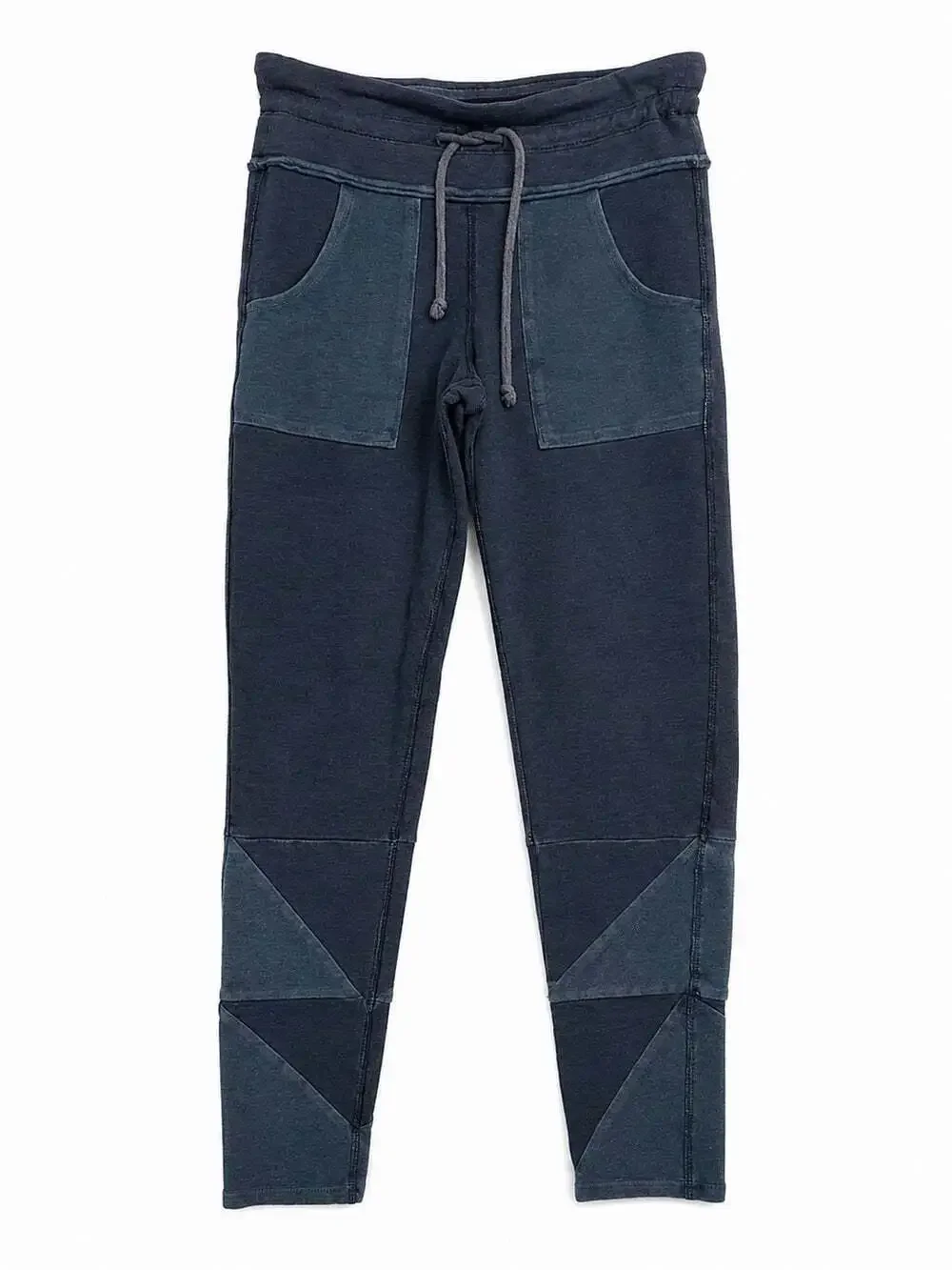 Free People Movement Joggers Womens M Gray Colorblock Drawstring Lounge Pants
